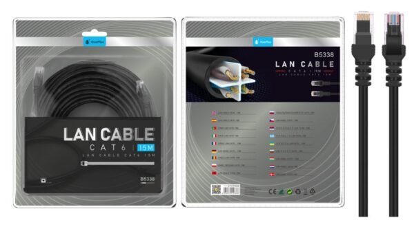 Cable red latiguillo RJ45 cat.6e 15 metros B5338
