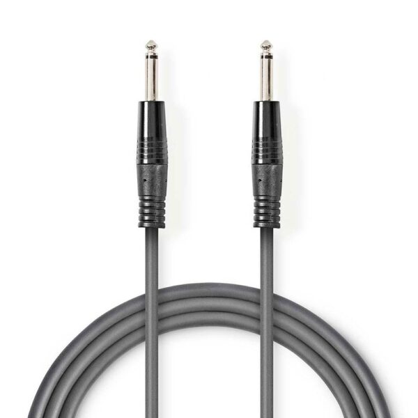 Cable de Audio Descompensado Jack 6,35mm a Jack 6.35mm M/M / 1.5 m / Cable gris / COTH23000GY15