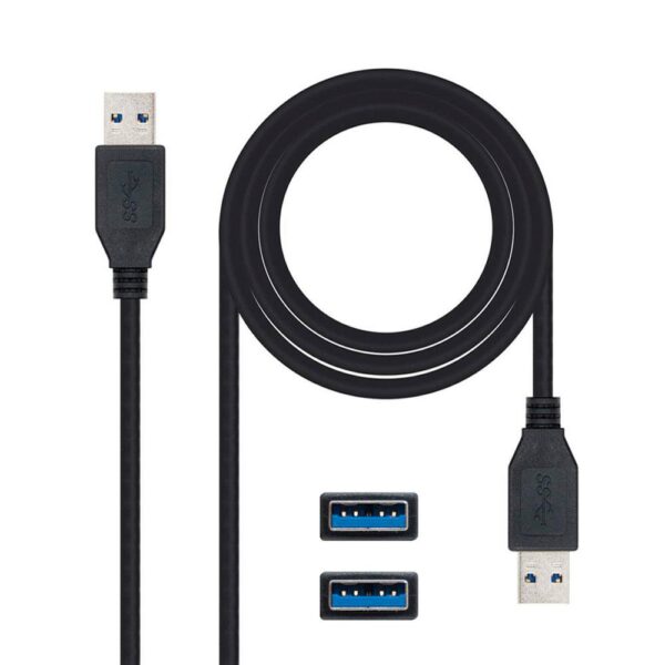 Cable USB 3.0 M/M  2m / Nanocable 10.01.1002-bk