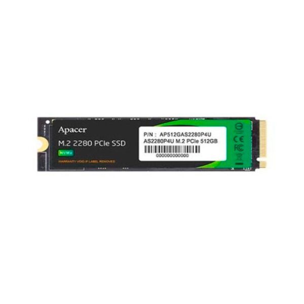 Disco Duro SSD M.2 Pcie 3.0 Nmve Apacer / 512Gb / 3.500-2.300 MB/s AP512GAS2280P4U-1
