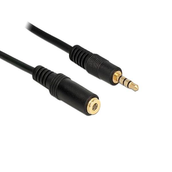 Cable audio estereo Jack 3.5 M/H  5m / 4 pines / Delock 84669