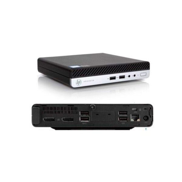 Ordenador Reacondicionado MINI HP Prodesk 400 g4 / i5-8th / 16Gb / 512Gb M2 / Win 10 Pro / Sin cable trebol / con VGA