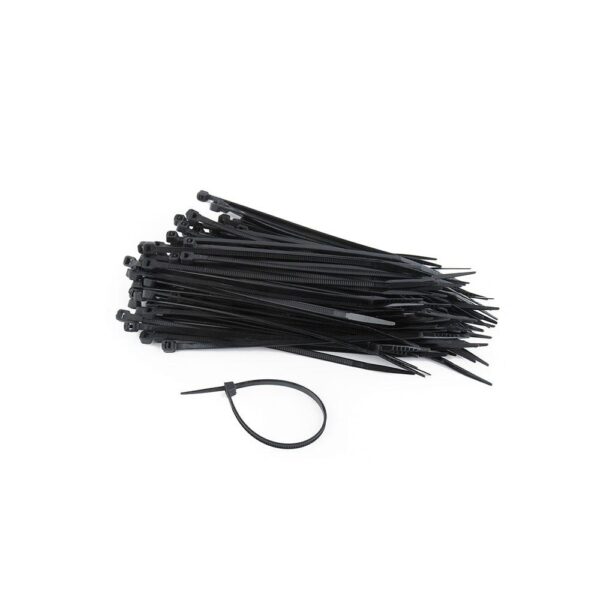 Brida de nylon 150x3.6mm Negra / Resistente rayos UVA / Bolsa 100 uds / NYTFR-150x3.6