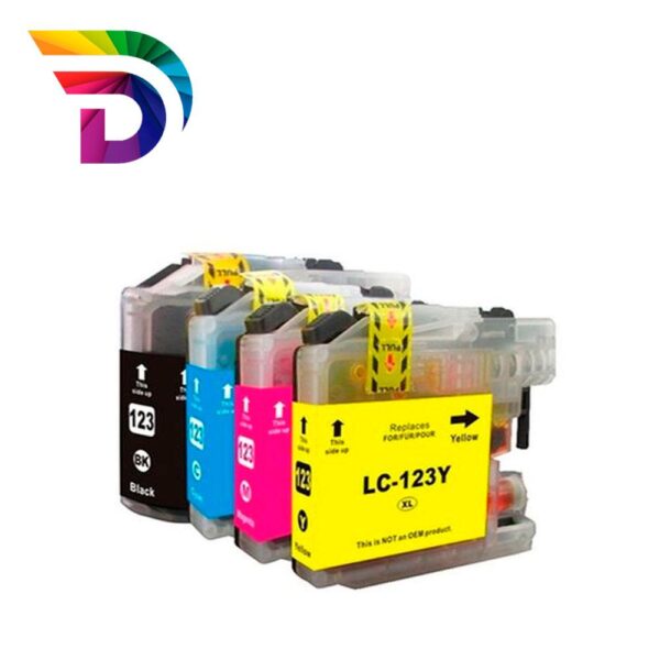 Tinta compatible Dayma para BROTHER LC123 Cian 600 pag.