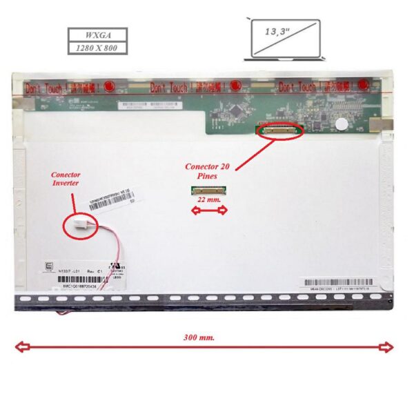 Pantalla para portátil LCD 13.3"